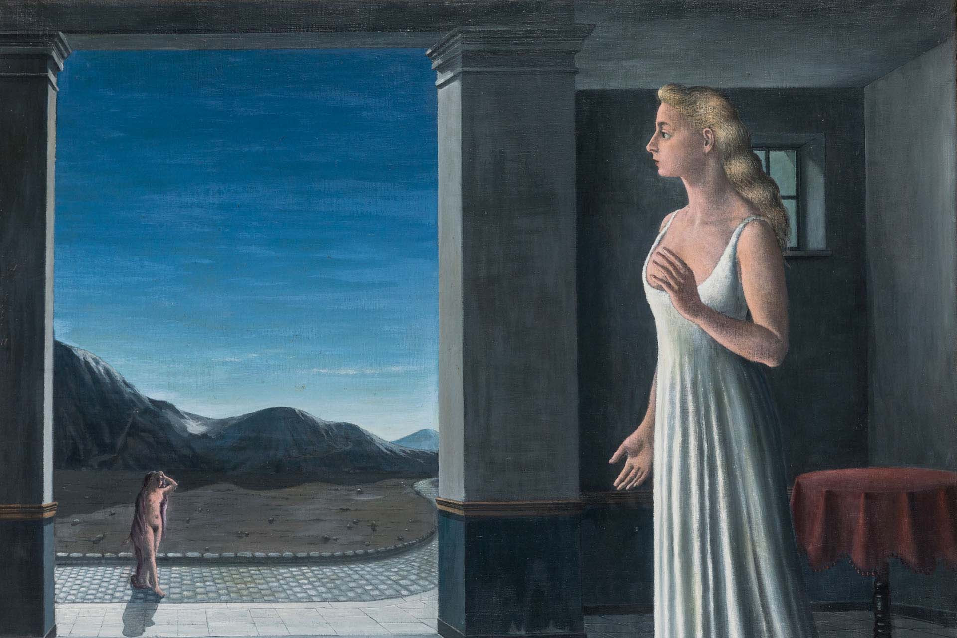 Exposition Paul Delvaux, L’Aube, 1937, huile sur toile